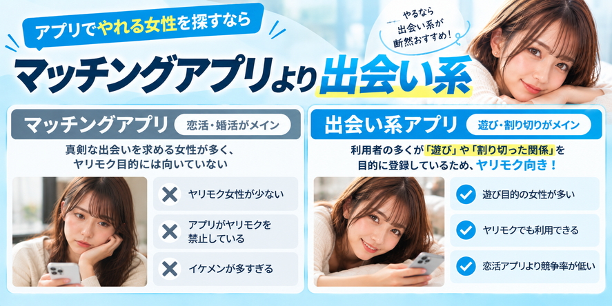 マッチングアプリより出会い系がいい理由